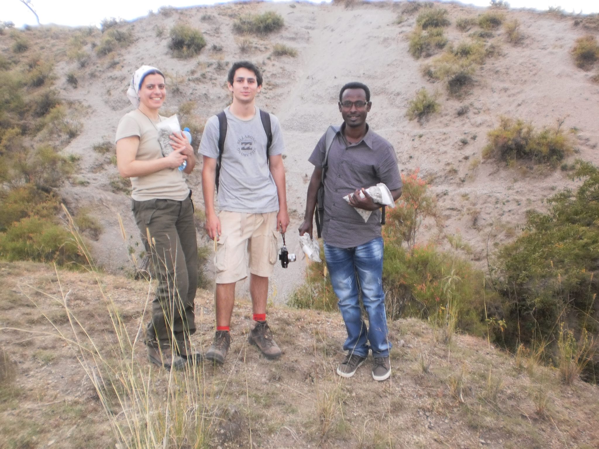 During rock sample GPS works2